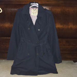 Navy Jack Wills trench coat